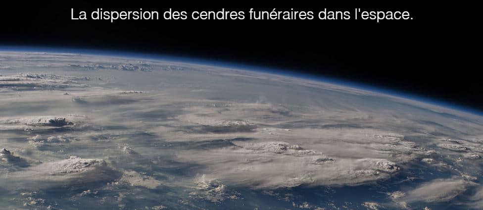 dispersion cendres espace