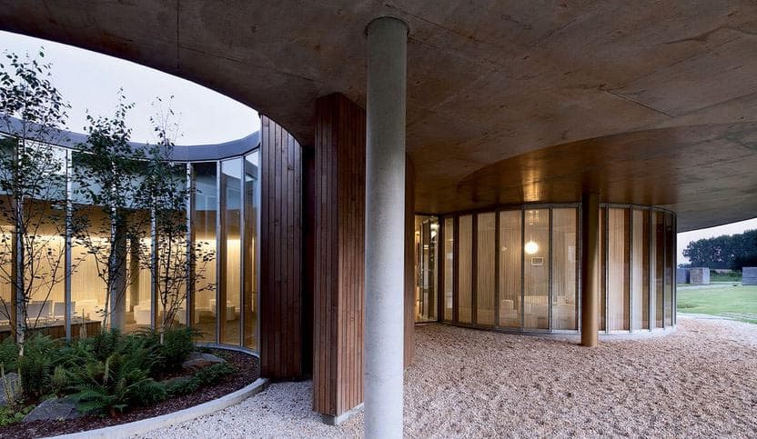 Salle de cérémonie du crématorium du Vern